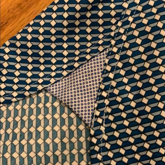 Blue & white checkered Ted Baker button down - Picture 5 of 11